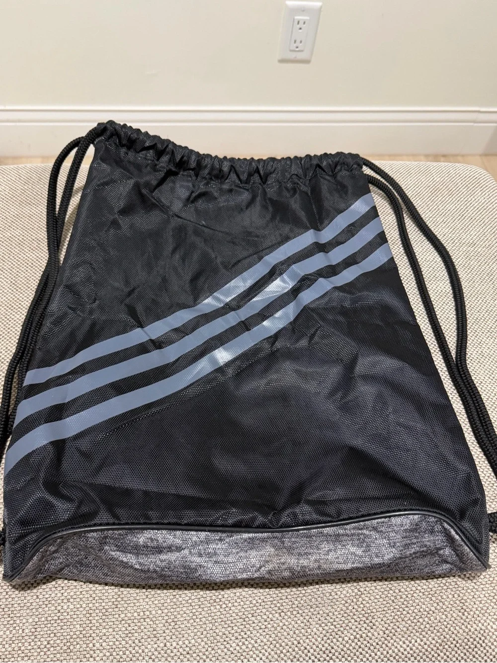 adidas Alliance II Drawstring Sackpack Gym Bag Gray/Black